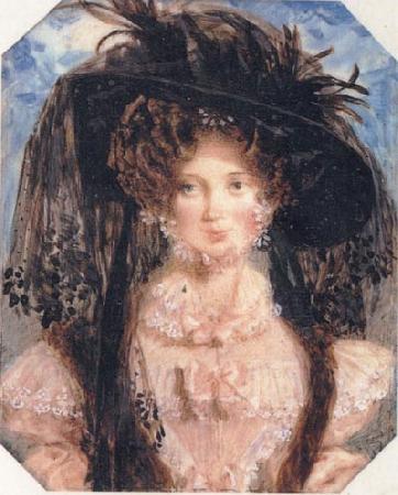 Alfred Eduard Chalon Mrs De Wint France oil painting art